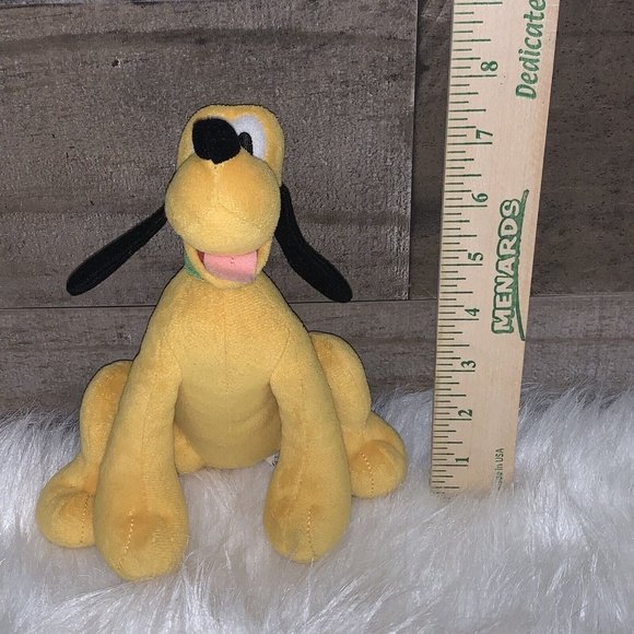 Disney Mickey Mouse Pluto Dog Plush Stuffed Animal Toy 7" - Picture 7 of 8